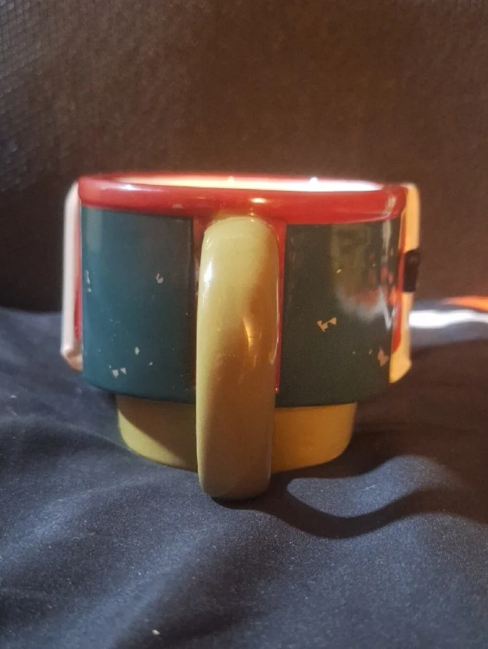 Star Wars Mandalorian Ceramic Mug / Coffee Cup in Red, Black & Yellow